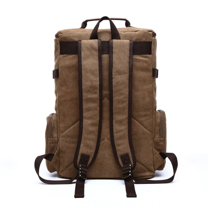 sac à dos pour hommes sac à dos en toile vintage sac d'école sacs de voyage pour hommes sac à dos de grande capacité sac à dos pour ordinateur portable sac de haute qualité