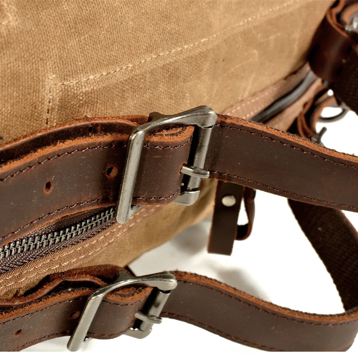 sac de voyage en toile de cire à l'huile épaisse de style militaire, sac de voyage rétro, sac de sport de plein air, grande capacité