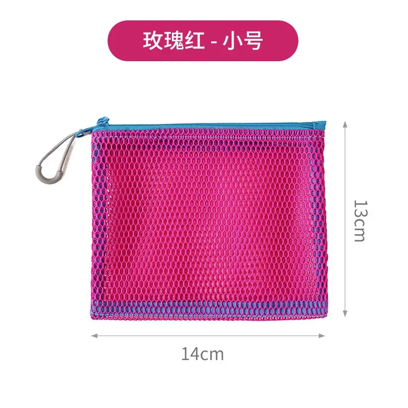 sac à cosmétiques de voyage en maille, sac de rangement de maquillage portable, sacs à main pour femmes, grande capacité, fermeture éclair, organisateur de maquillage, pochette de rangement
