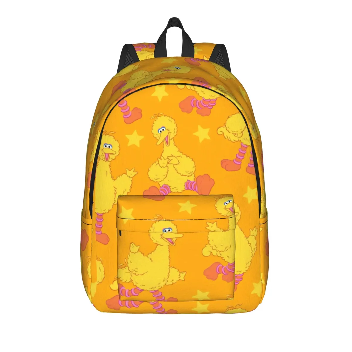 sac à dos décontracté sesames streets avec poche, sac à dos de randonnée pour étudiants, sac à dos cookie monster pour hommes et femmes, sacs en toile pour ordinateur portable