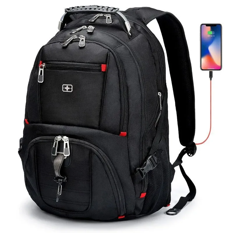 sac à dos swiss army knife pour hommes, étudiants du secondaire, sac à dos de voyage d'affaires en tissu oxford, sac de voyage, sac pour ordinateur