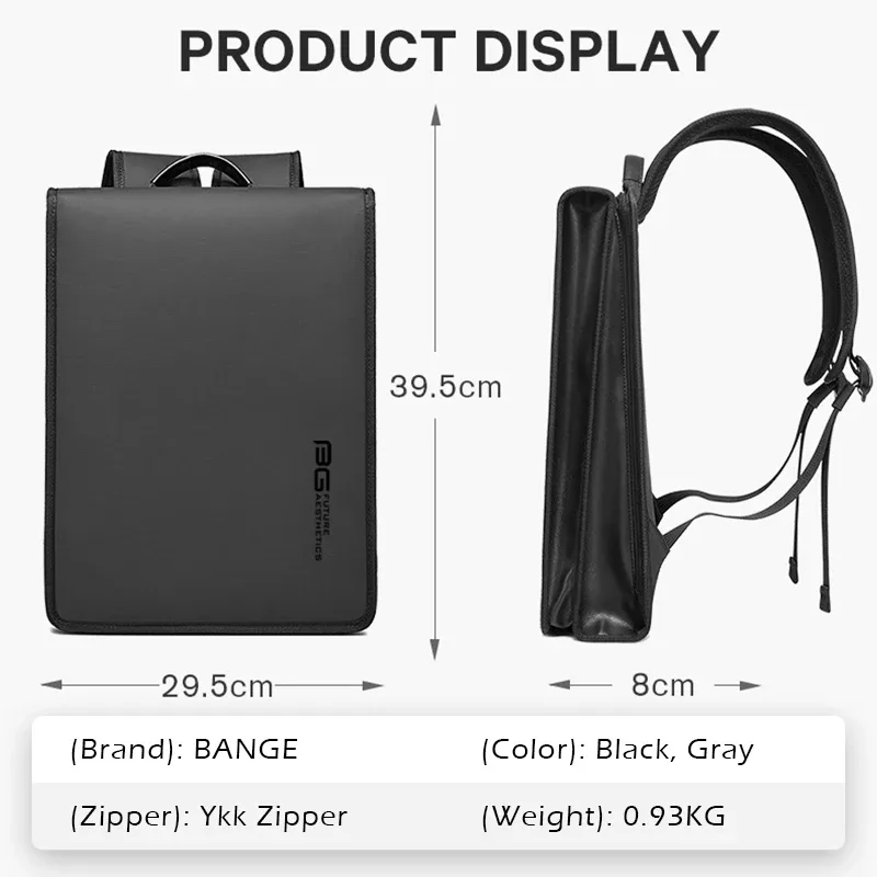 bange nouveau design hommes sac à dos étanche convient pour 14.1 pouces pochette d'ordinateur adolescent sac de voyage sac d'école ville affaires sac à dos homme