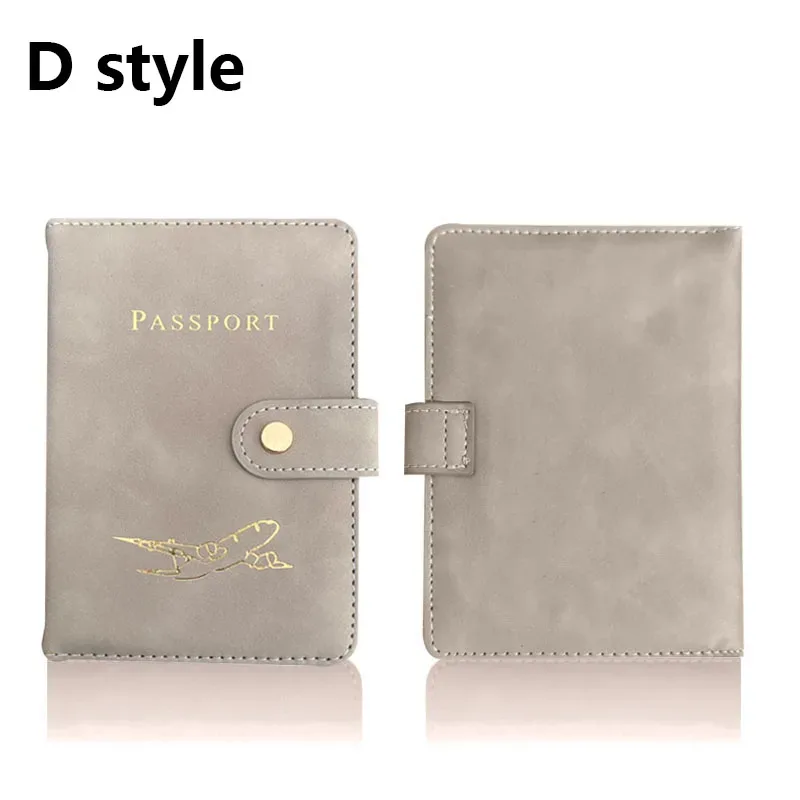 étui porte-passeport en cuir pour essentiels de voyage, portefeuille cartes de crédit, housse de passeport pour femme/homme avec boucle