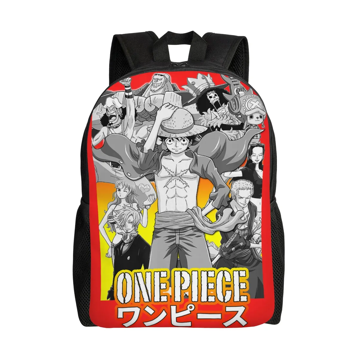 sac à dos de mode one piece anime cat burglar nami wanted poster daypack ita bag mochila pour le quotidien et le travail avec fermeture éclair