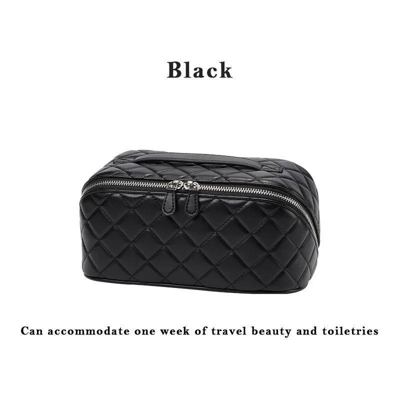 trousse de maquillage peinture à l'encre pour femme 2025 – nouvelle trousse de rangement grande capacité haut de gamme, sac de toilette pratique et accessoires