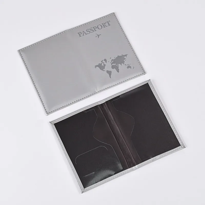 porte-passeport de voyage housse pour femmes hommes en cuir pu carte billet passeport couvre support accessoires de protection