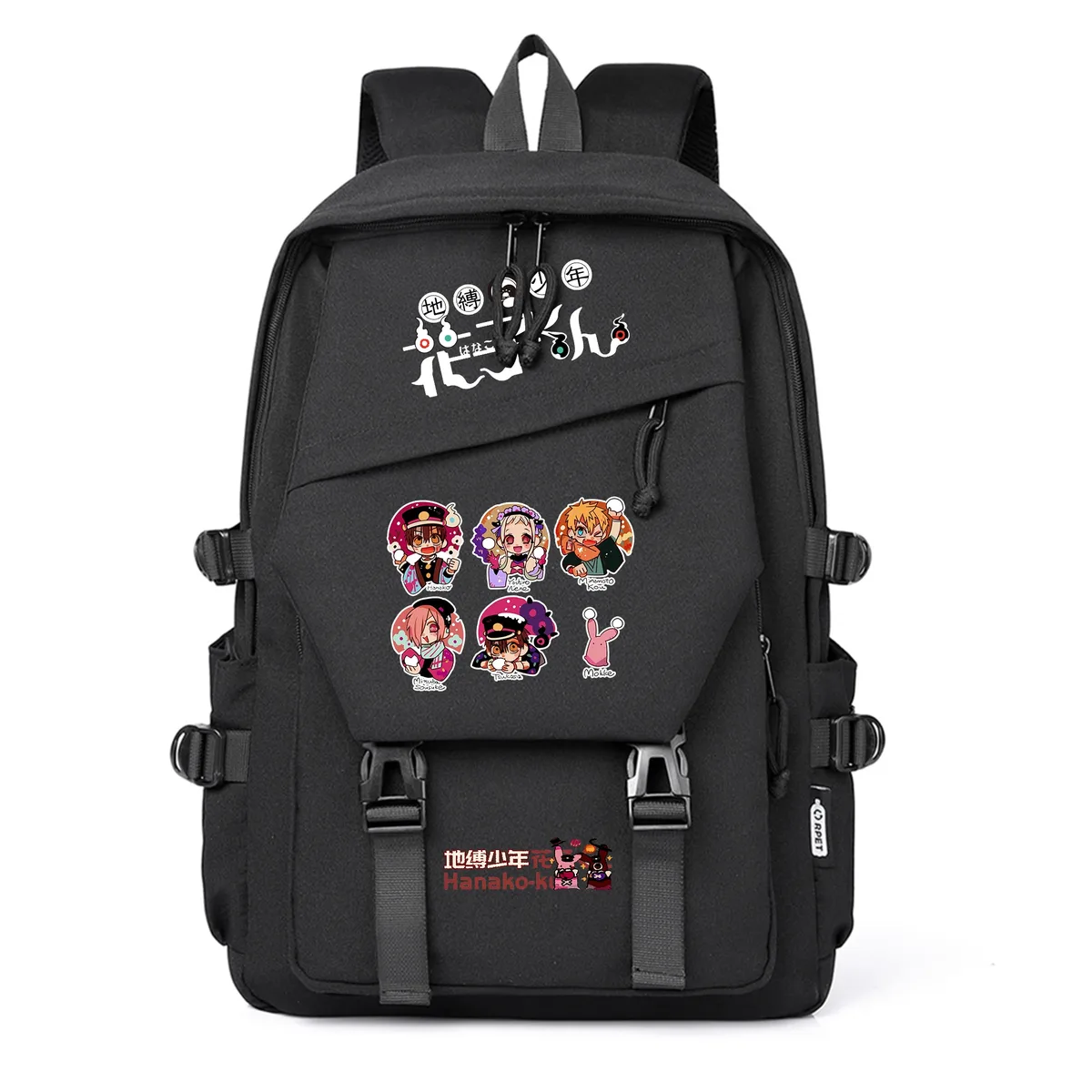 sacs à dos décontractés pour étudiants, sacs à livres pour filles, sacs à dos pour ordinateur portable, sacs à bandoulière, motif dessin animé anime toilet-bound hanako-kun