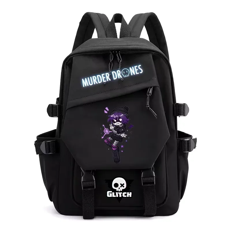 sacs à dos fashion murder drones pour étudiants, sac à dos à double bandoulière imprimé dessin animé, sac à dos pour ordinateur portable pour femmes et hommes, sac d'école tendance urbaine