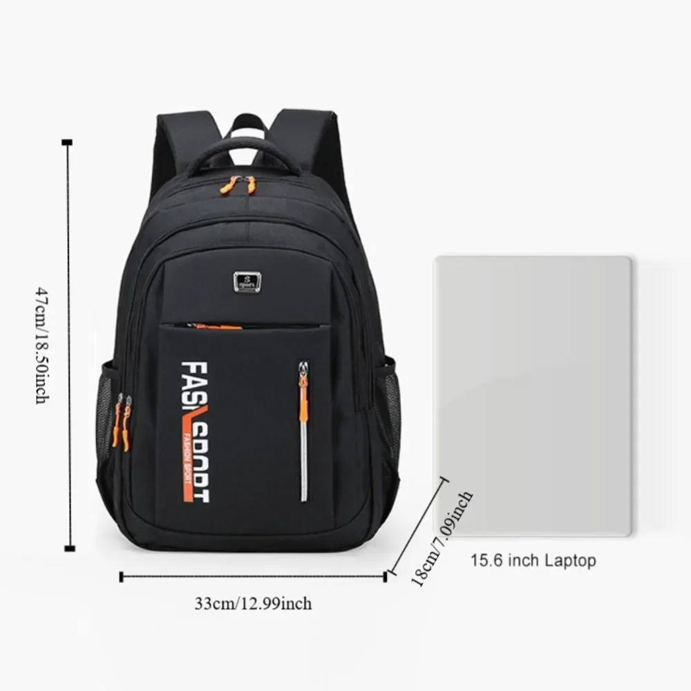 sac à dos ergonomique pour hommes, résistant à l'usure, imperméable, sac à bandoulière pour ordinateur portable, en tissu oxford, style décontracté, sac à dos pour le travail et les déplacements