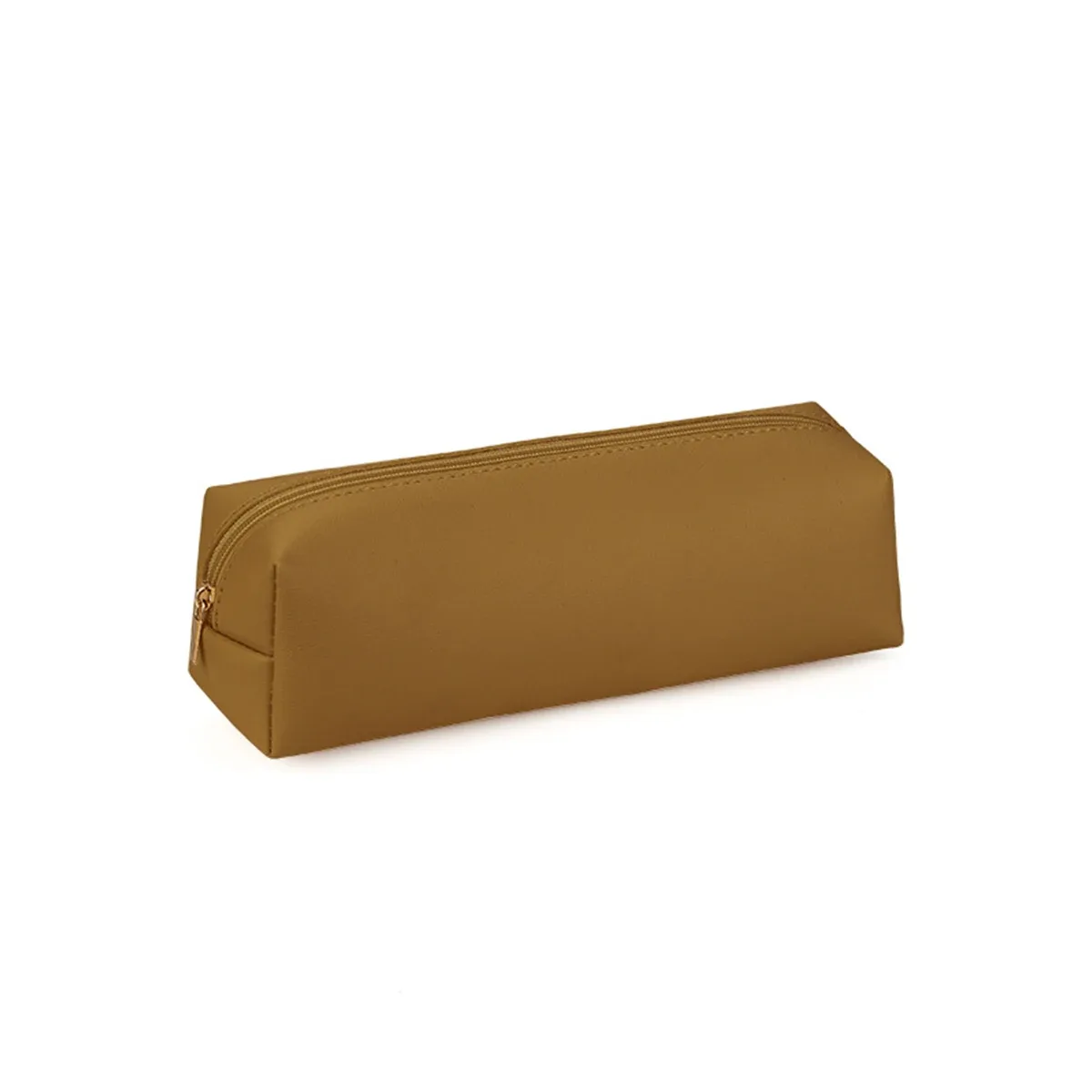 étui à crayons de bureau en cuir pu personnalisé avec initiales, organisateur de pinceaux de maquillage, sac de rangement pour maquillage