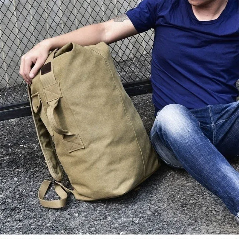 sac à dos en toile pour hommes, sac de sport de plein air, sac de voyage, sacs à dos de randonnée, sac de pêche, sacs campong