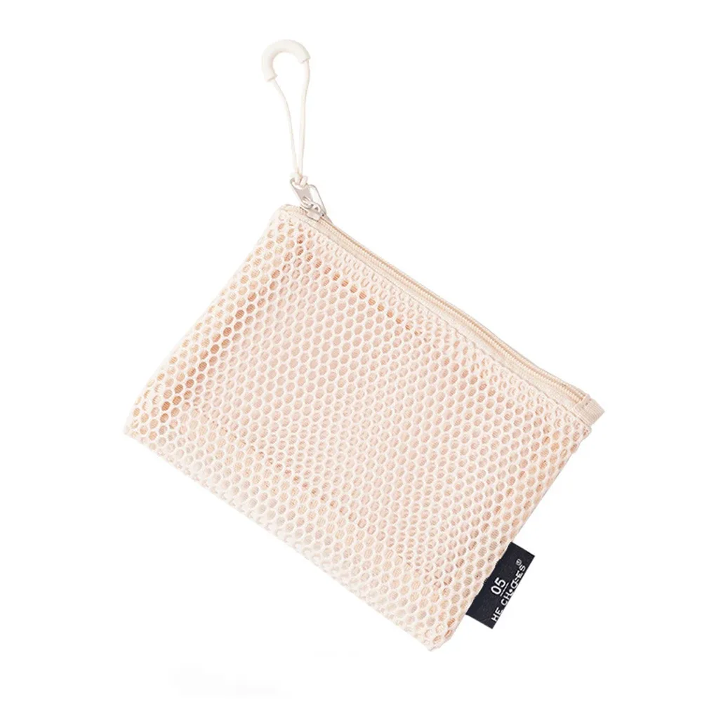 pochette en maille pour sac à main, trousse de maquillage avec fermeture éclair, pochette de rangement pour cosmétiques, pour le quotidien ou les voyages, pour ranger les petits objets, 4 pièces