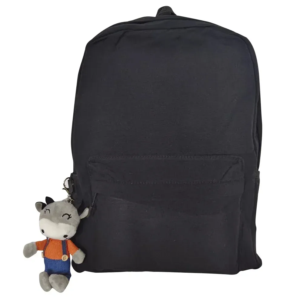 sac à dos noir de grande capacité, sac de voyage léger et simple, sacs d'école pour étudiants, sac de rangement à fermeture éclair pour étudiants
