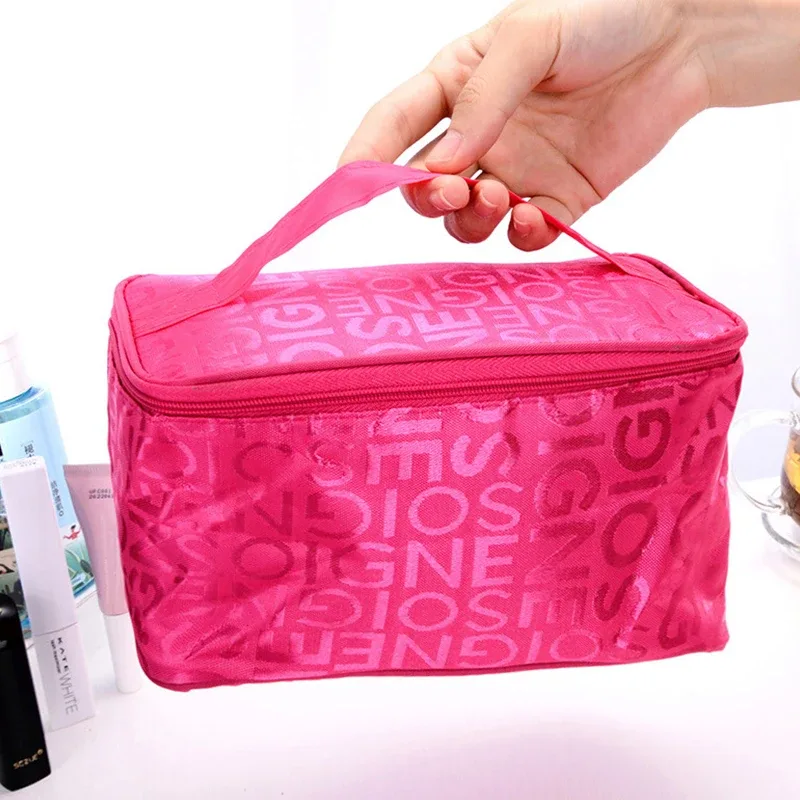 mallette de rangement portable pour cosmétiques pour femmes, sac de voyage pour poudres cosmétiques, trousse de toilette multifonction, grande capacité d'évaluation