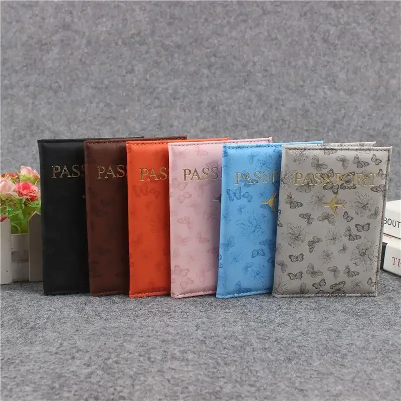 Housse de passeport en cuir PU pour hommes et femmes - Organiseur - Porte-cartes de protection - Housses pour documents d'identité - Étui de voyage pour passeport 1 pièce