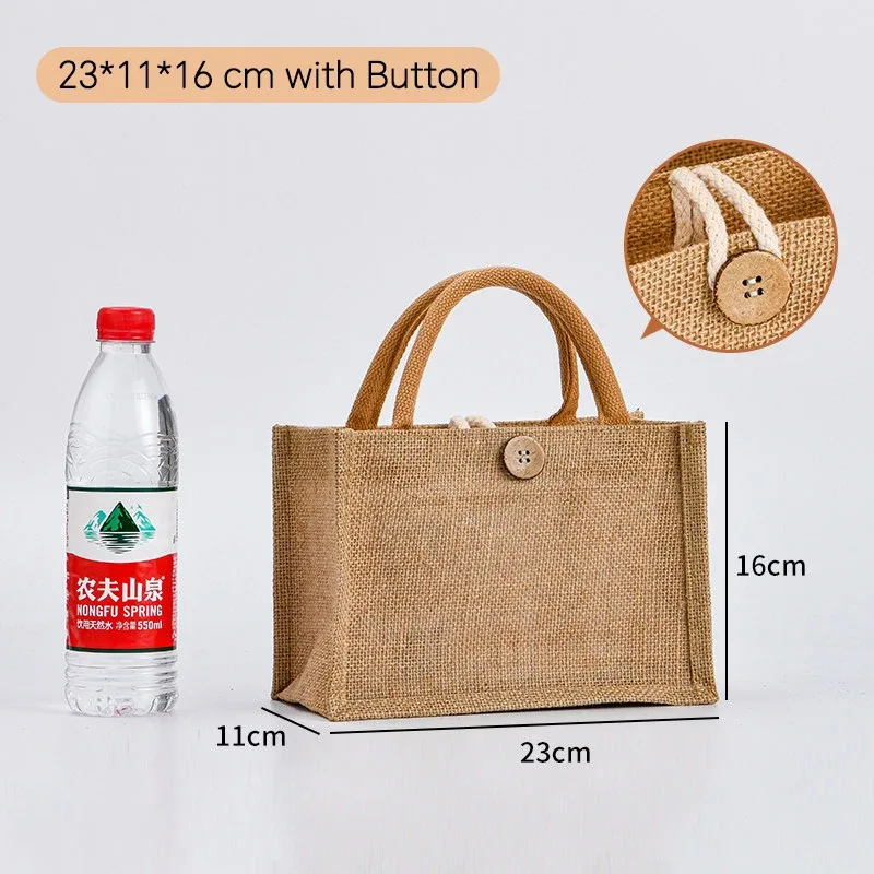lot de 100 sacs fourre-tout en toile de jute personnalisés, sacs d'épicerie, sacs de plage, sacs cadeaux de mariage et d'anniversaire, sacs laminés avec logo, vente en gros