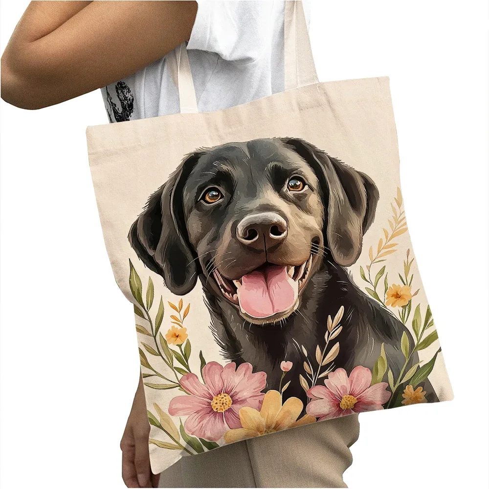 sac à main pour femme avec motif de chien mignon (corgi, golden retriever, pug), sac de shopping grande capacité, sac à bandoulière pour enfant