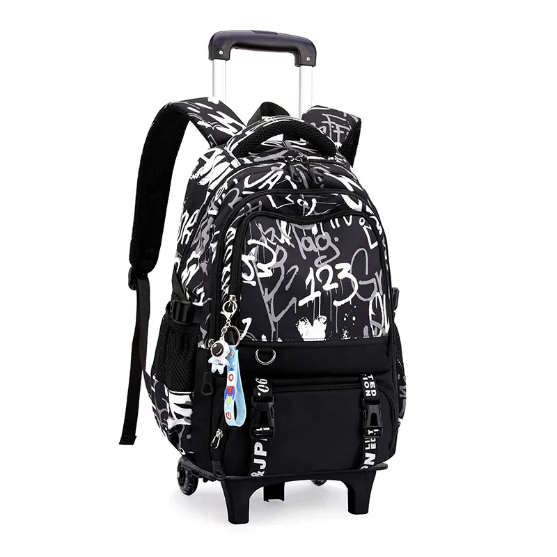 sacs d'école à roulettes sacs à dos scolaires pour garçons sac à roulettes sac d'école orthopédique étanche sac à dos à roulettes étudiant