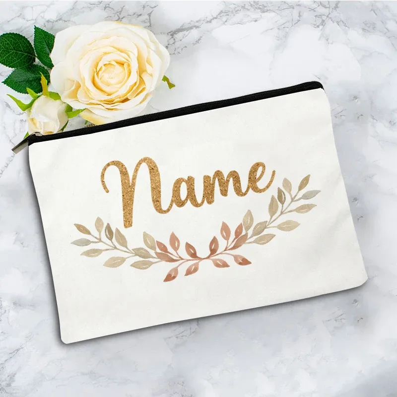 boîte de rangement de voyage personnalisée, boîte de rangement pour mariage, boîte de rangement individuelle, sac de maquillage en toile pour fête, pochette cosmétique, organisateur, cadeaux pour femme