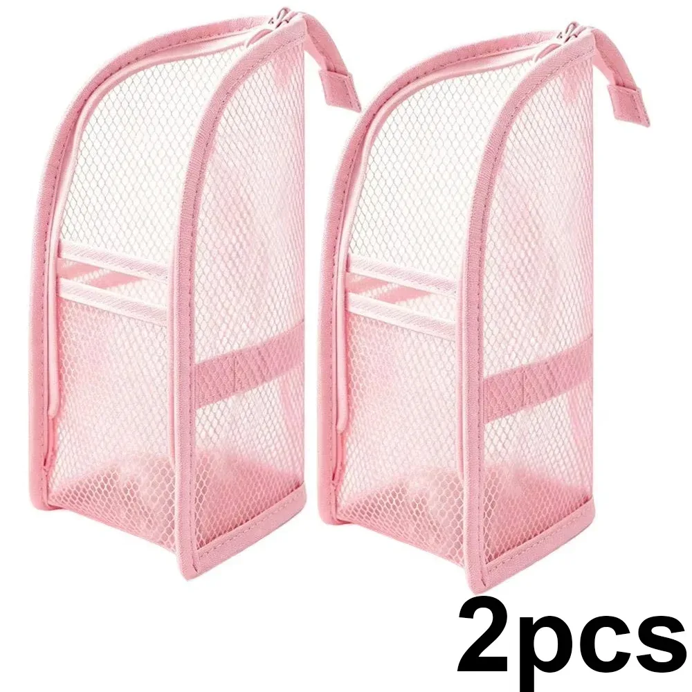 sac à cosmétiques en maille eva, 1/2 pièces, sac de rangement de voyage, organisateur de maquillage, pochette de maquillage pour femme, trousse de toilette portable, étui de beauté