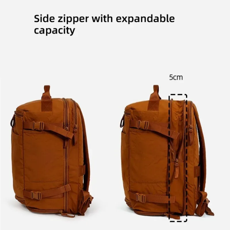 sac à dos de voyage léger en nylon imperméable, grand compartiment extensible pour chaussures, sac à dos de randonnée et d'alpinisme, sac pour ordinateur portable pour voyages d'affaires