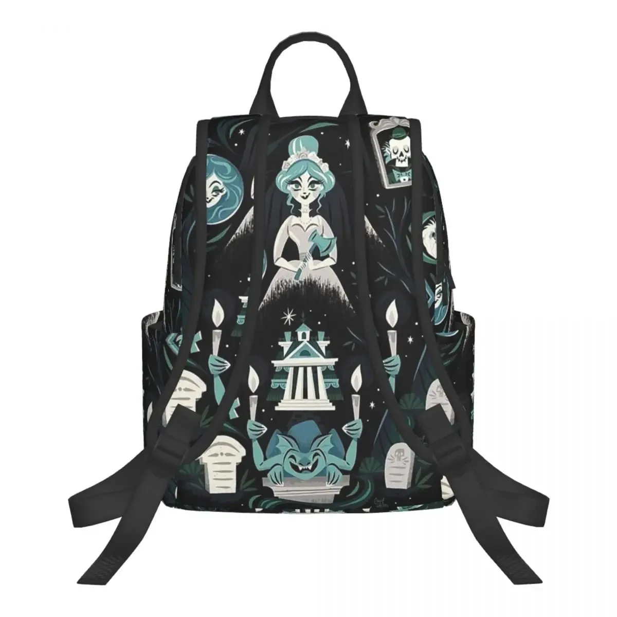 sac à dos haunted mansion pour étudiants, garçons et filles, sac d'école pour enfants, sac à bandoulière pour ordinateur portable pour hommes et femmes