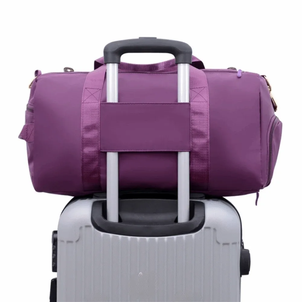 Oxford – sac de voyage pour bagages, sac de sport en Nylon multicouche pour courtes Distance, couleur unie avec compartiment à chaussures, sac à bandoulière de gymnastique