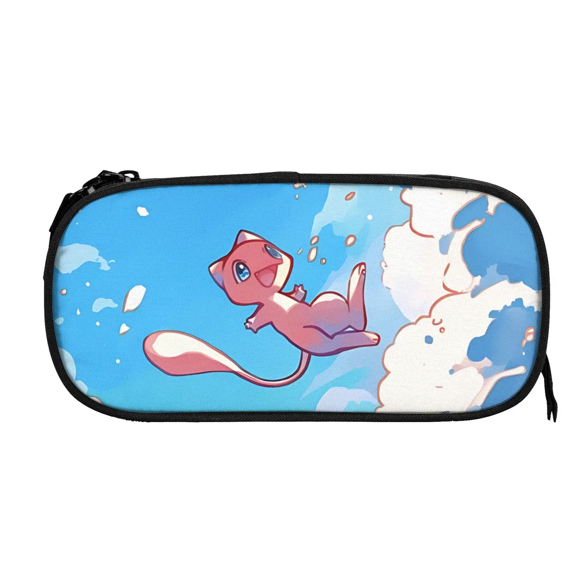 sacs personnalisés pokemon rouge et noir charizard de grande capacité pour enfants, trousse à crayons d'école pour garçons et filles