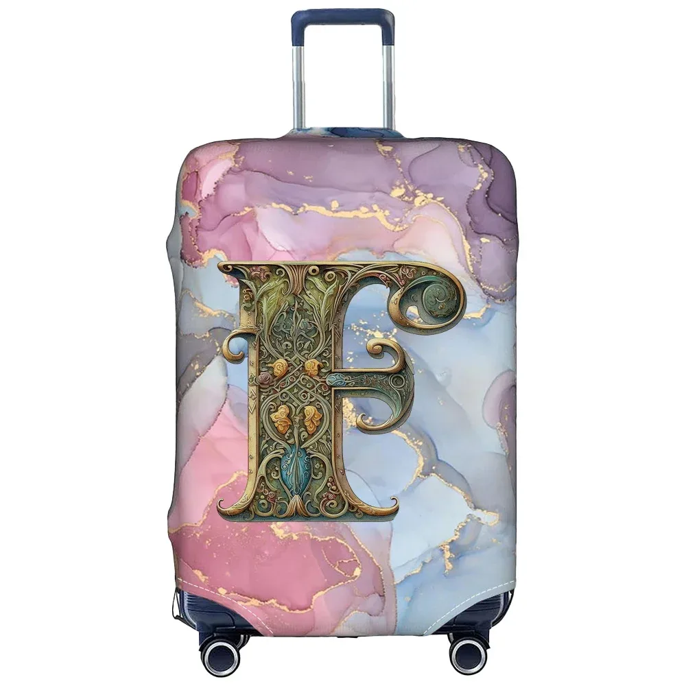 housse de protection pour bagages en tissu extensible, étui de protection pour valise série graphique, housse anti-poussière pour bagages, valise adaptée de 18 à 32 pouces