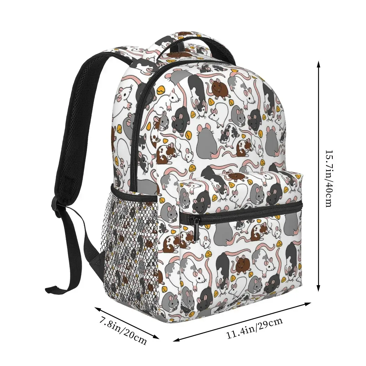 Sac à dos d'étudiant Rat Pack, sac d'école, sac à dos de randonnée, sac à dos de voyage pour garçons et filles, sac à dos tendance, sacs à bandoulière