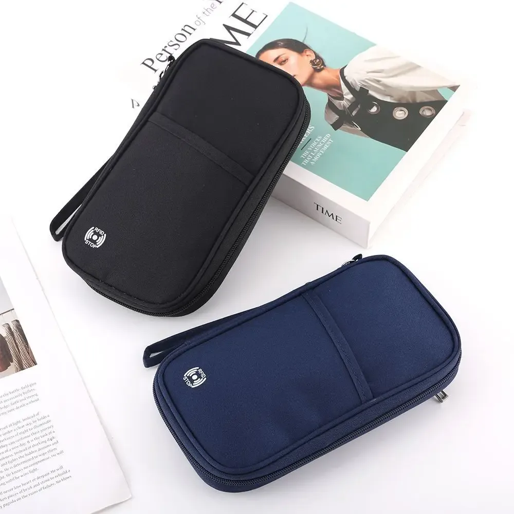 porte-passeport familial avec blocage rfid, portefeuille de voyage, organiseur de documents de voyage, étui pour cartes de crédit
