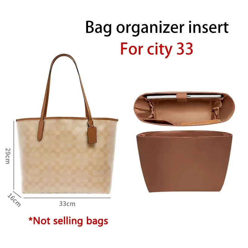 insert organisateur de sac pour city 33, sac de rangement en nylon résistant, sangle d'épaule, sacoche pour ordinateur portable, accessoires de sac