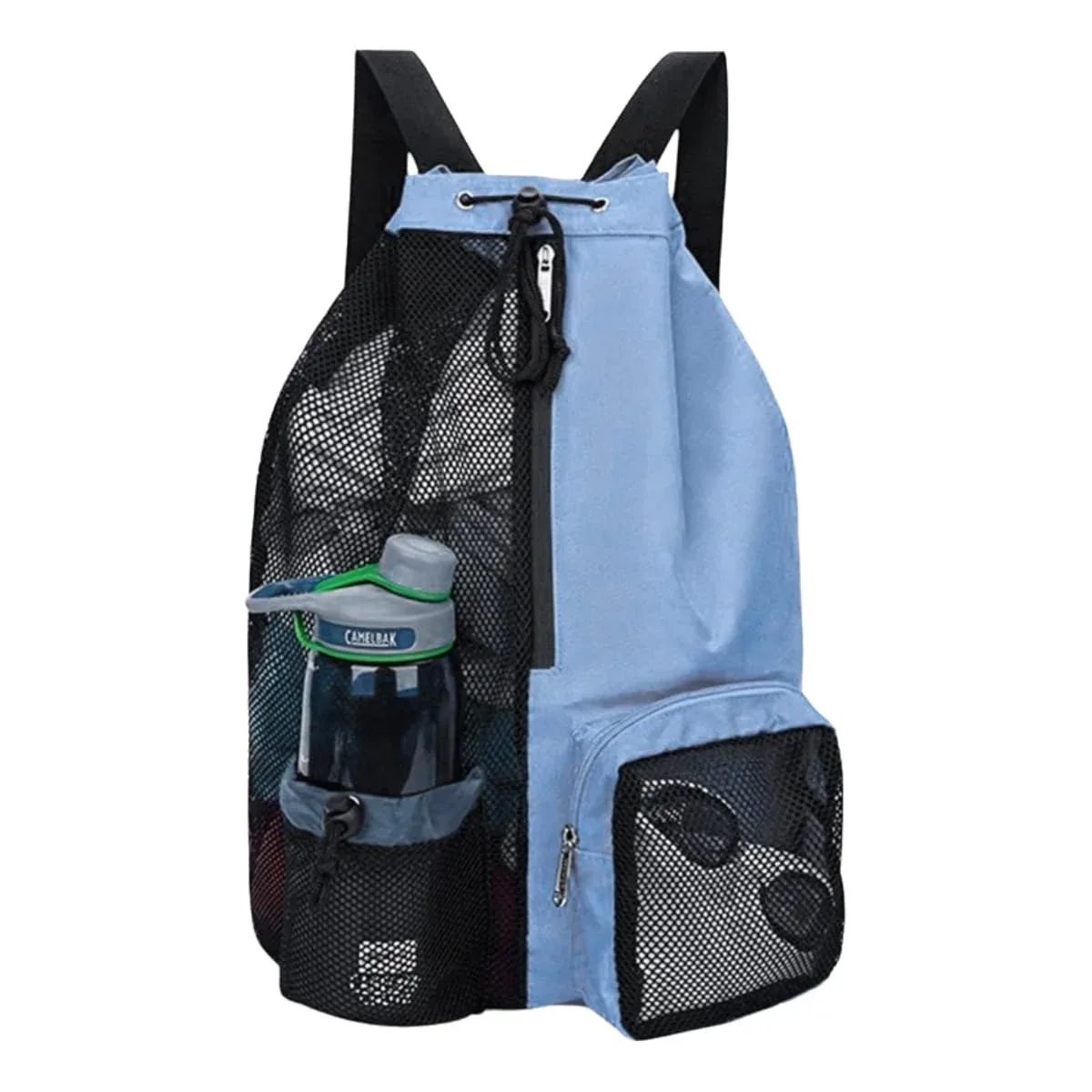 sac de plage en filet avec cordon de serrage, sac à dos de fitness portable, sac de sport pour la natation en plein air