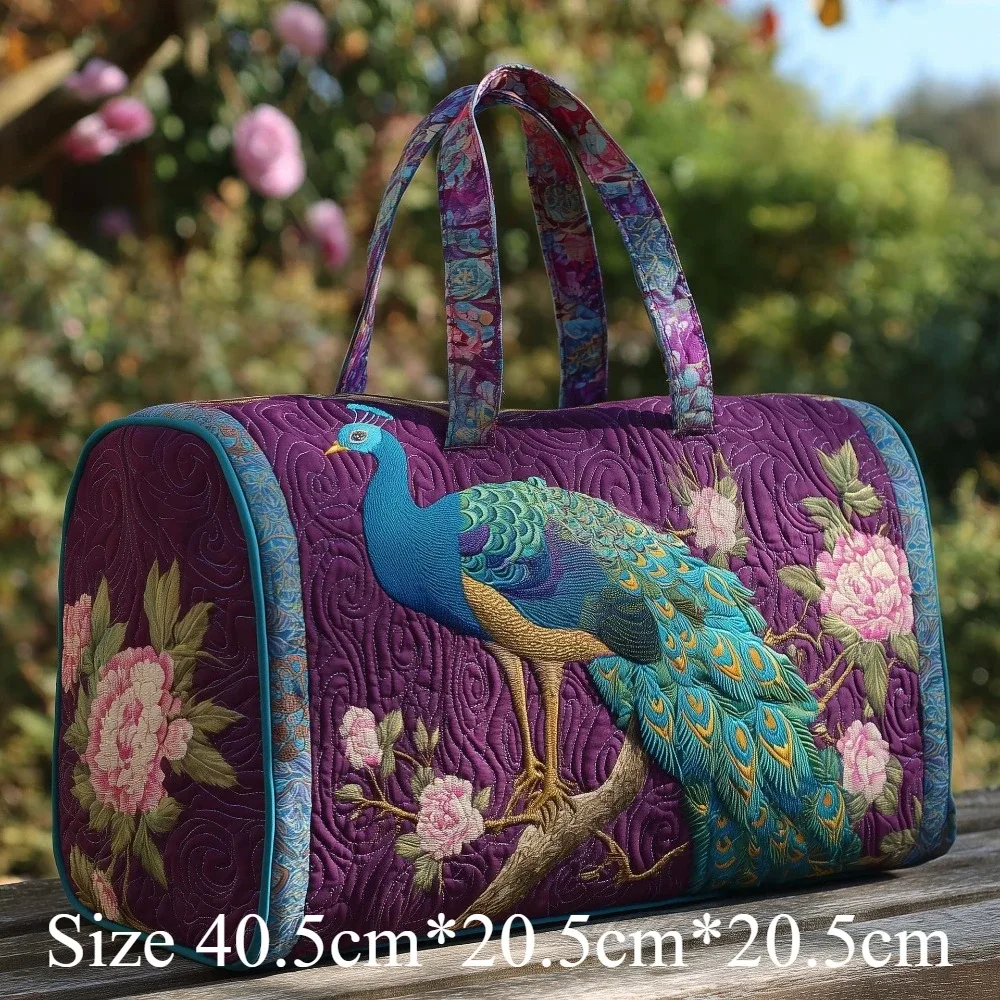 sac de voyage matelassé 3d imprimé animal ours flamant rose paon lama lion art bohème pour hommes femmes week-end plage voyage sacs