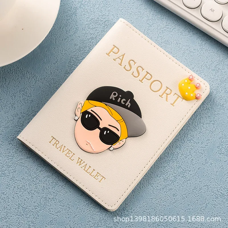 couverture de passeport sur le thème d'anime, porte-documents de voyage tendance pour sac essentiel quotidien, couvertures de passeport