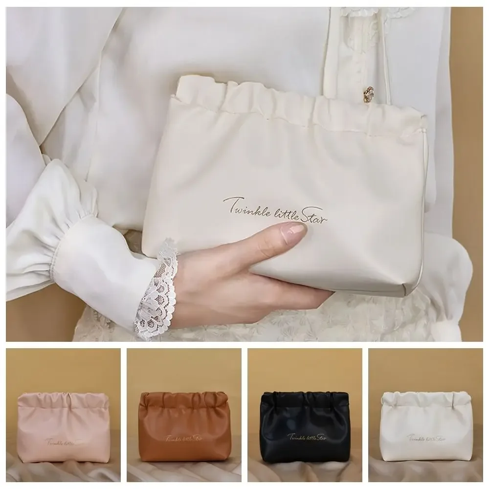 mini sac cosmétique en cuir pu, sac de rangement, accessoires de voyage, sac de rangement pour rouge à lèvres, sac de rangement pour bijoux, sac de maquillage, porte-monnaie pour femmes
