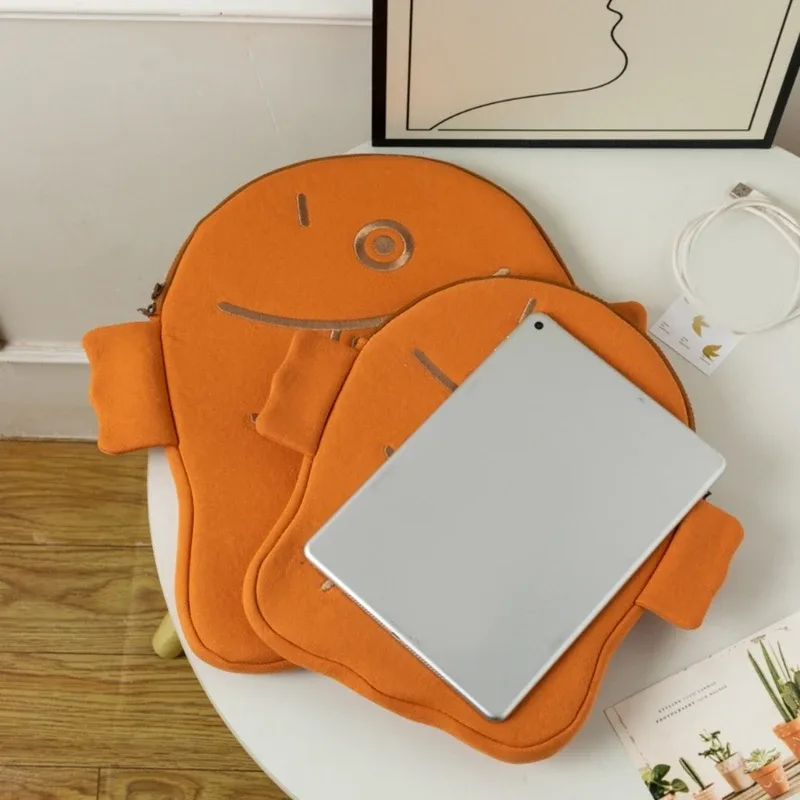 housse pour ordinateur portable en forme poisson mignon, étui pour ordinateur portable 11'' 13'', étui transport pour