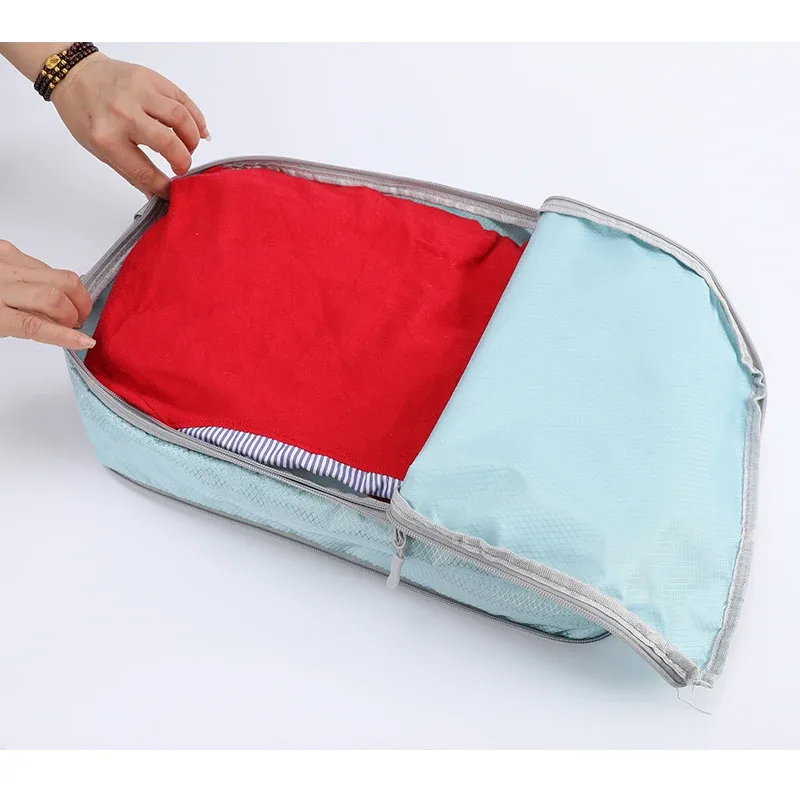 sac de rangement de voyage d'affaires compressible, ensemble de 4 pièces, sac de rangement vertical étanche multifonctionnel simple et à la mode