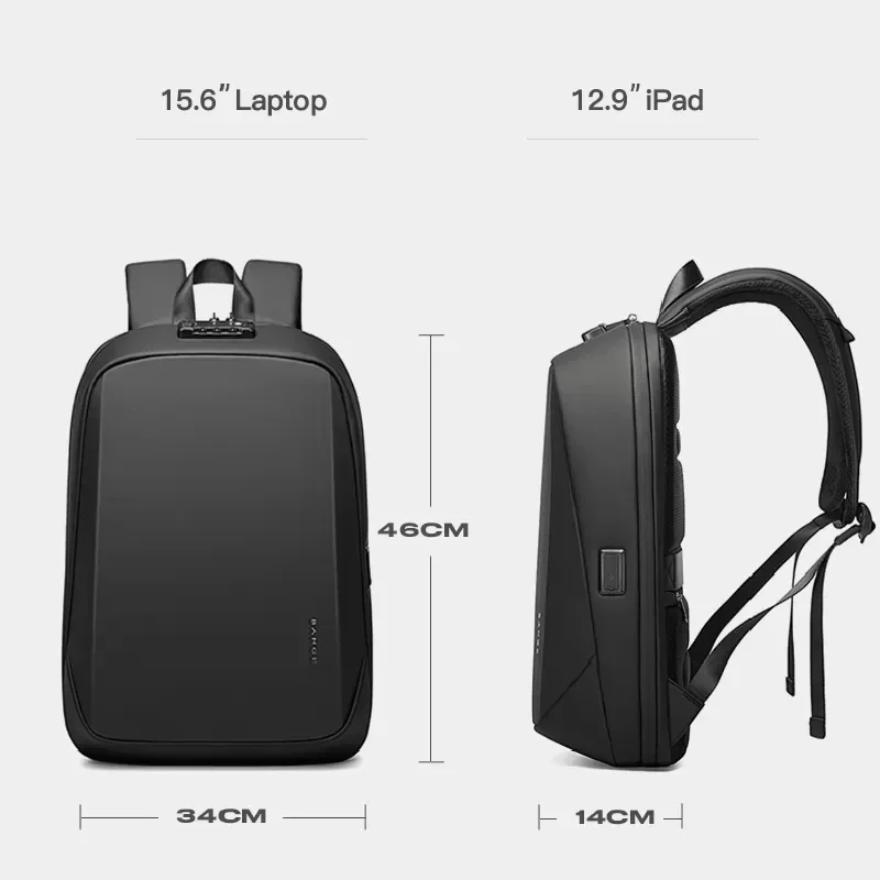 bange – sac à dos pour hommes, sac à dos pour ordinateur portable, antivol, étanche, pour l'école, sac de voyage usb, sac à dos d'affaires pour hommes, 2023