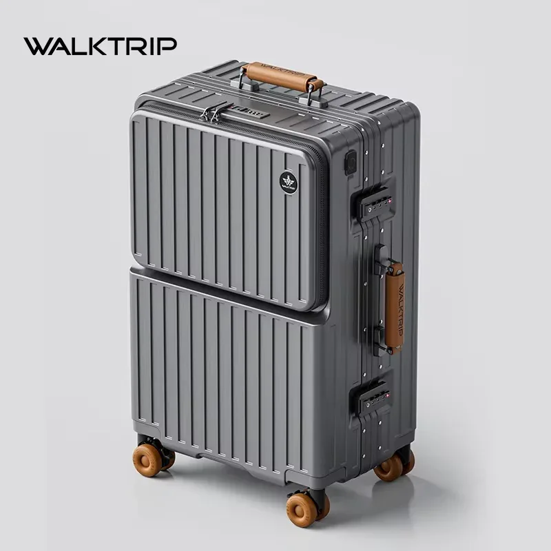 valise à roulettes multifonctionnelle bunnyfly avec compartiment pour ordinateur portable, design à ouverture frontale et roulettes pivotantes