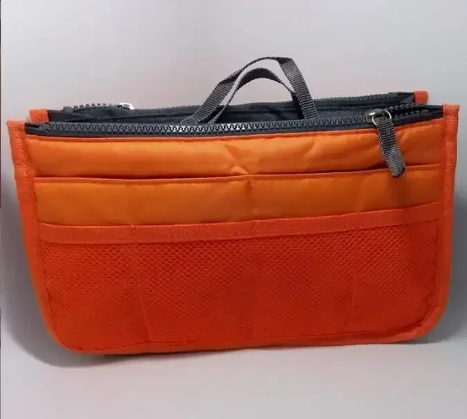 sac de maquillage multifonctionnel de grande capacité, sac de voyage portable à double fermeture éclair, sac de rangement pour articles de toilette, sac pour maman, sac cosmétique multi-poches