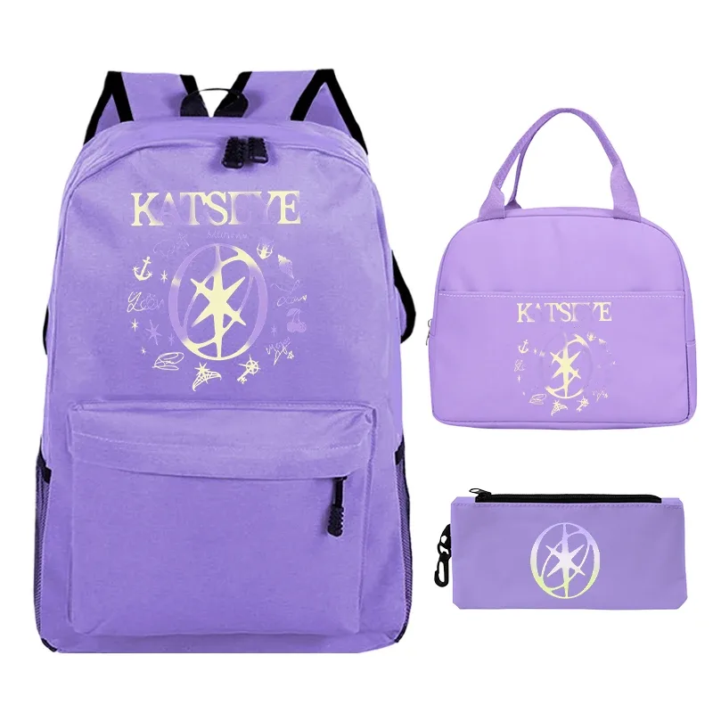 ensemble de sacs à dos kpop group katseye pour adolescentes, cadeaux de rentrée scolaire, sac de voyage coréen ulzzang katseye pour femmes