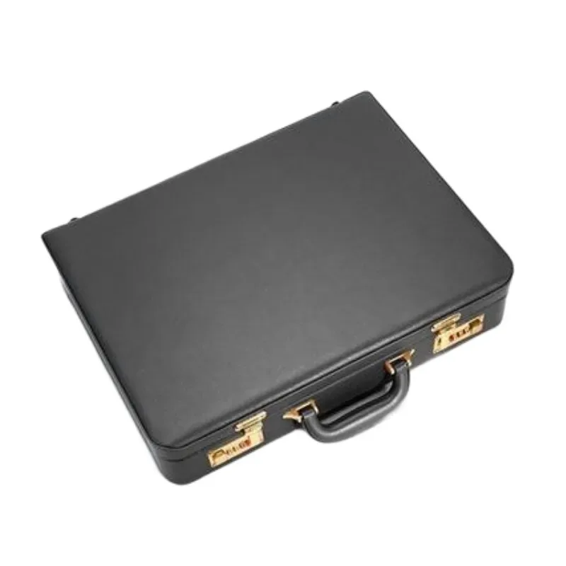 porte-documents professionnel en cuir pu, sac multifonctionnel pour ordinateur portable avec plusieurs compartiments, organisateur de documents pour le bureau