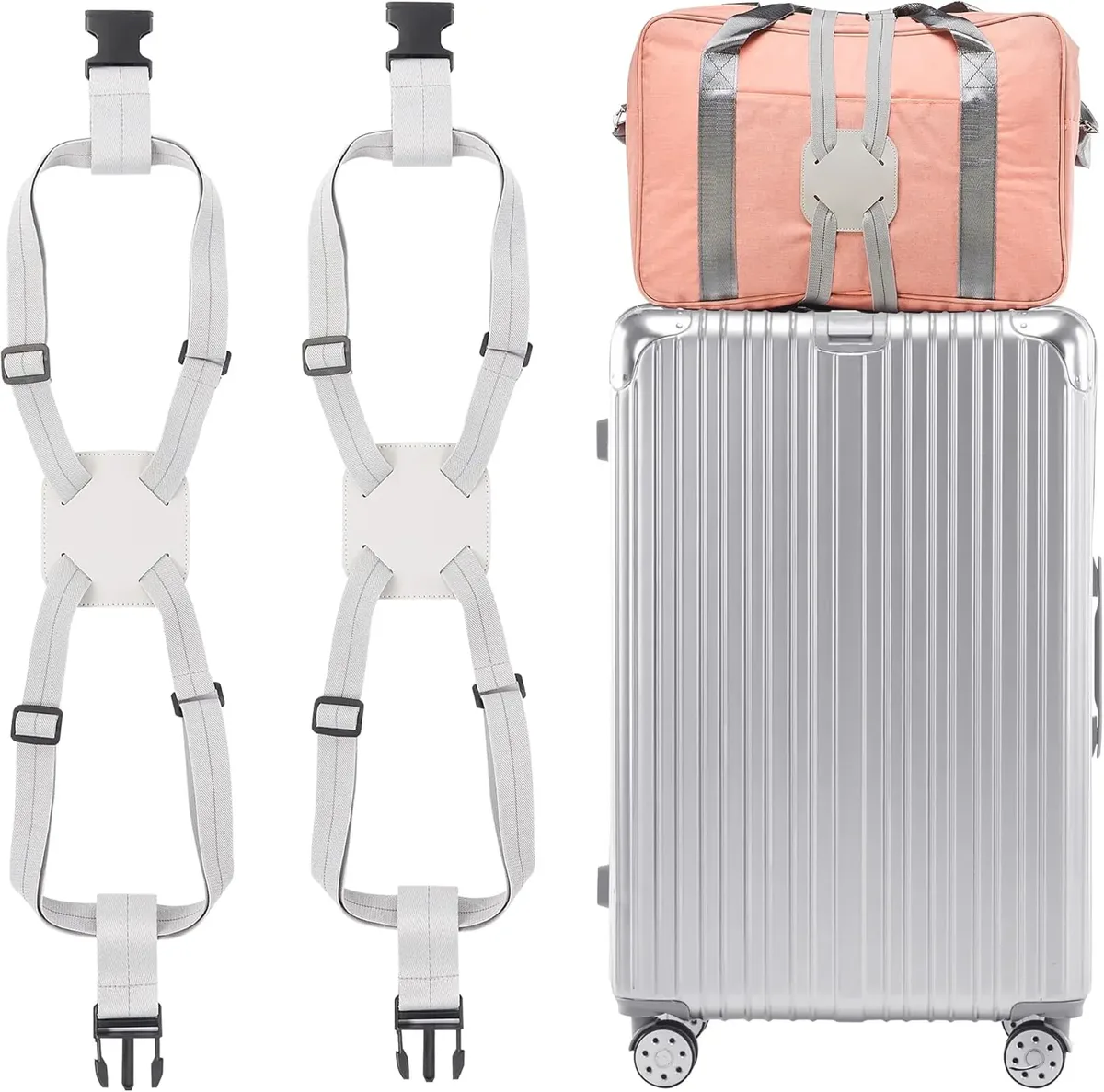 sangles à bagages pour valises, sangles élastiques pour fixer les sacs, essentiels de voyage pour valises, ajouter un sac