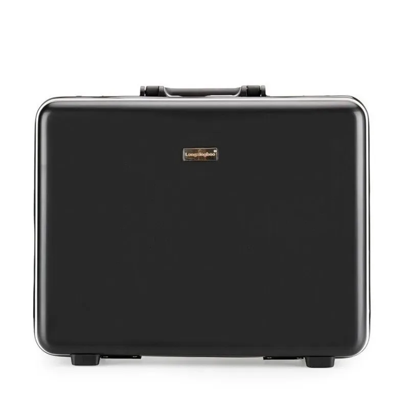 mallette d'affaires antivol avec cadre en aluminium de 18 pouces, étui sécurisé pour ordinateur portable avec serrure tsa pour voyage, sac à main de rangement durable