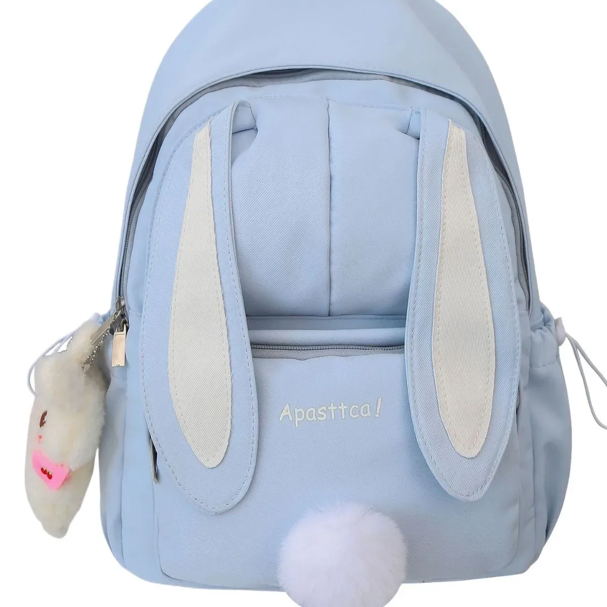 sac à dos scolaire mignon à oreilles de lapin pour femme, style coréen harajuku, pour lycéenne, style japonais, sac à dos à double épaule polyvalent pour fille