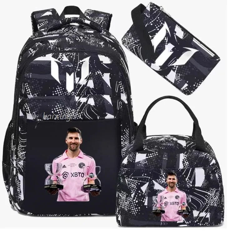nouveau sac à dos messi pour adolescents, filles et garçons, sac à dos pour ordinateur portable, sacs d'école multi-poches pour femmes et hommes, sacs de voyage camouflage