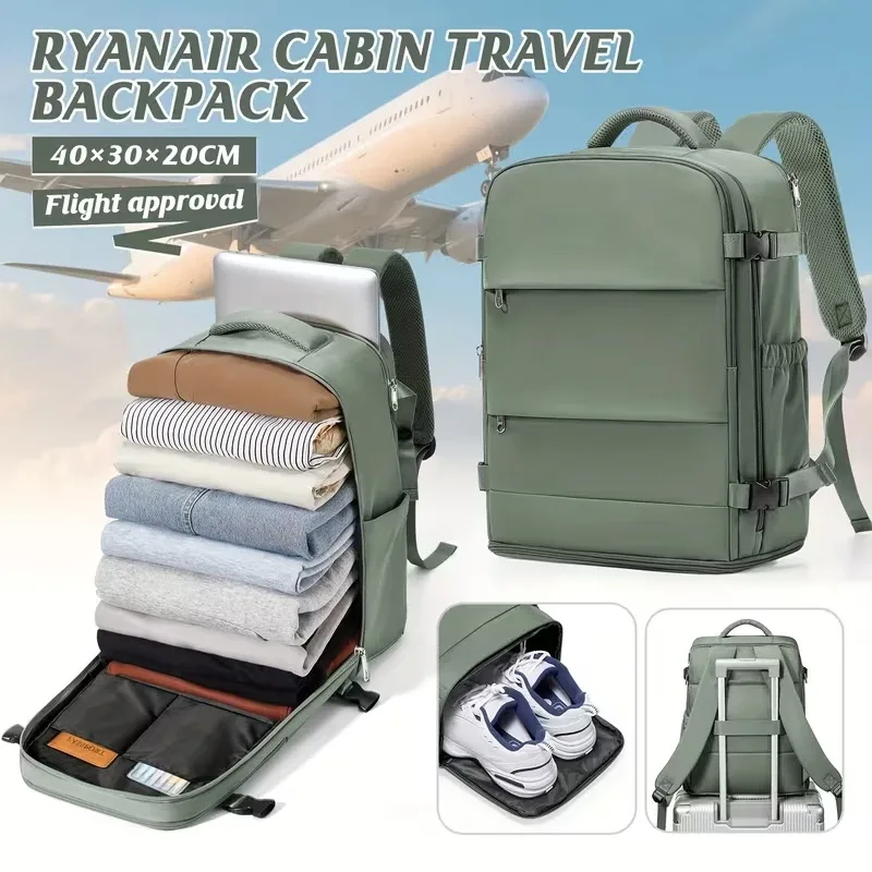 sac à dos de voyage pour ordinateur portable, pour femmes et hommes, bagage à main, pour affaires, université, étanche, pour avion, sac à dos ryanair 40x30x20