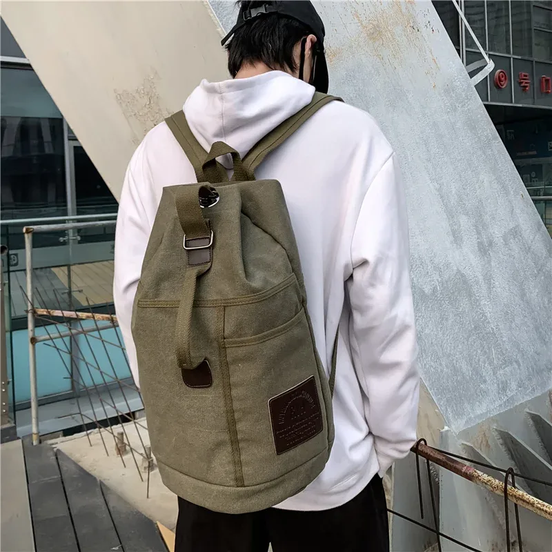 sport grande capacité voyage sacs à dos mâle bagages toile seau sac à bandoulière homme randonnée sacs de sport hommes sac à dos en plein air