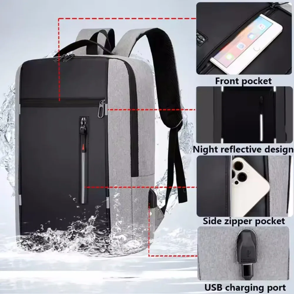sac à dos d'affaires étanche hommes usb sacs à dos d'école 15.6 pouces sac à dos pour ordinateur portable grande capacité sacs à dos pour hommes sac à dos sacs